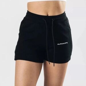 NWT Alphalete Essentials Core Athletic Sweat Shorts Size Medium In Black